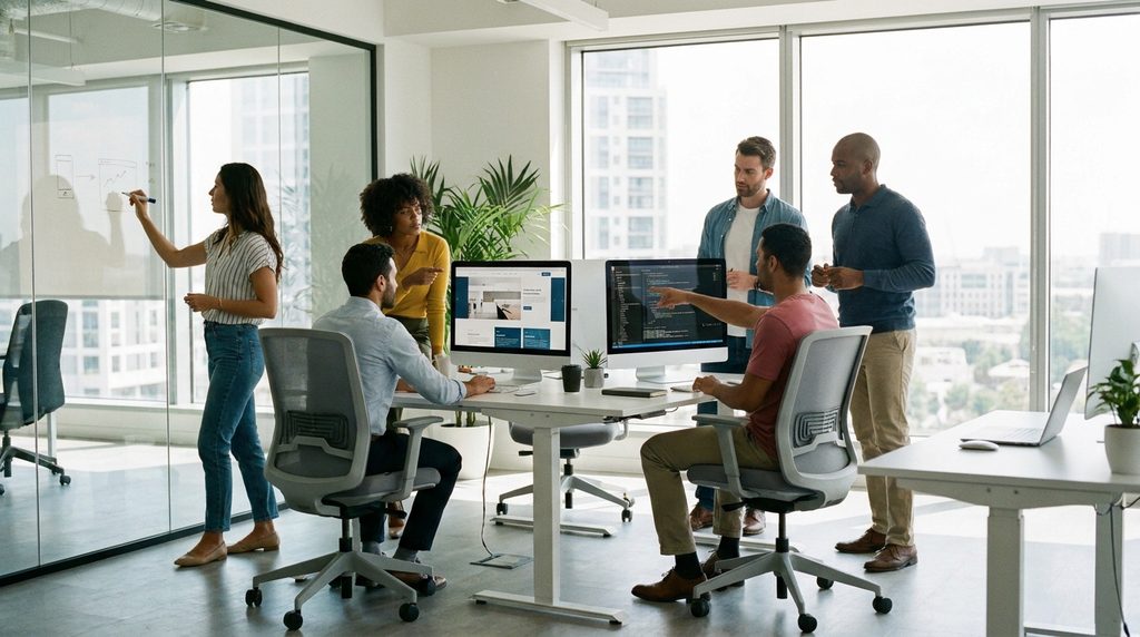 Best website development agency in USA working on a business website